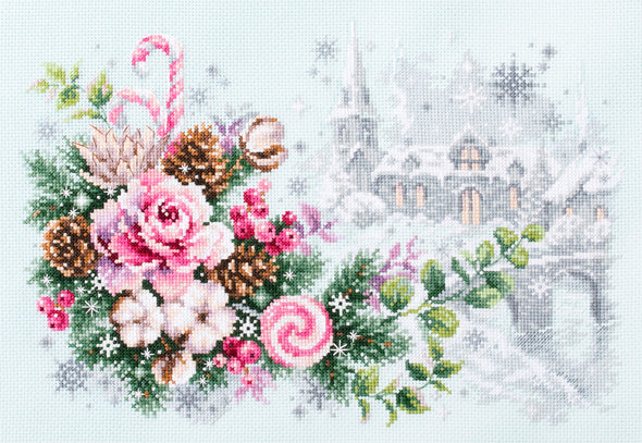 Сhristmas Sentiment Cross Stitch Kit by Magic Needle