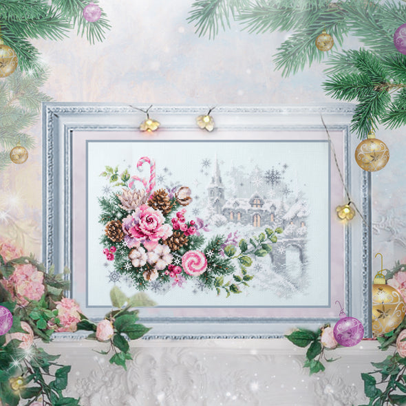 Сhristmas Sentiment Cross Stitch Kit by Magic Needle