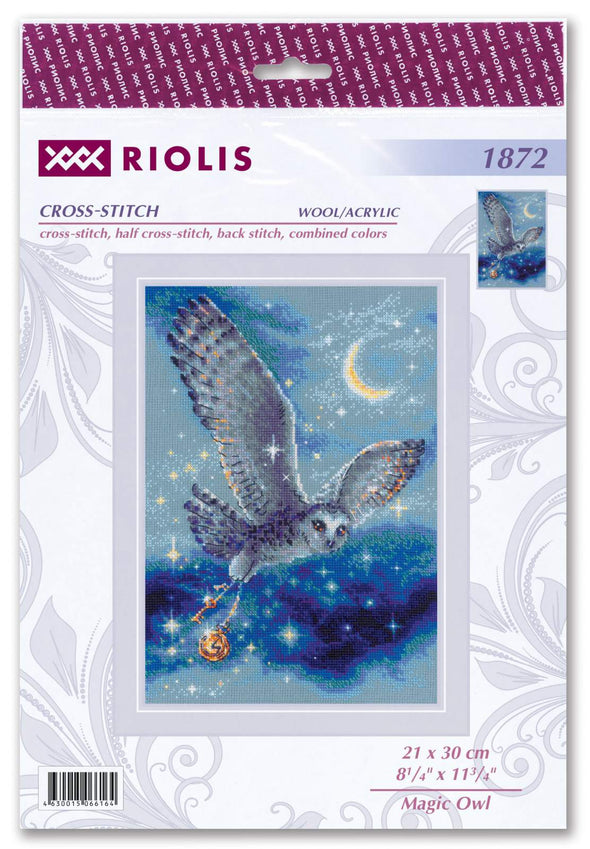 Magic Owl, Riolis cross-stitch kit