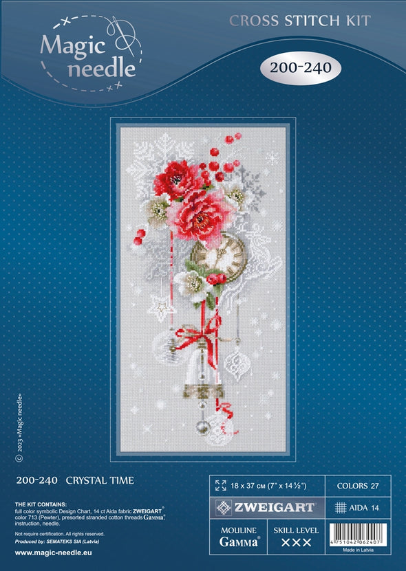 Crystal Time Cross Stitch Kit by Magic Needle