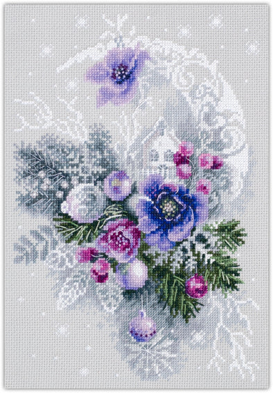 Frosty Evening Cross Stitch Kit by Magic Needle