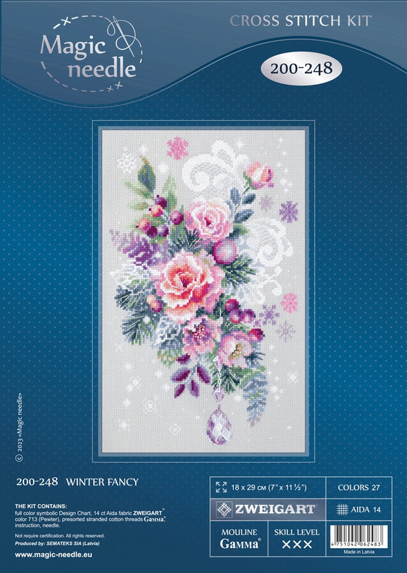 Winter Fancy Cross Stitch Kit by Magic Needle