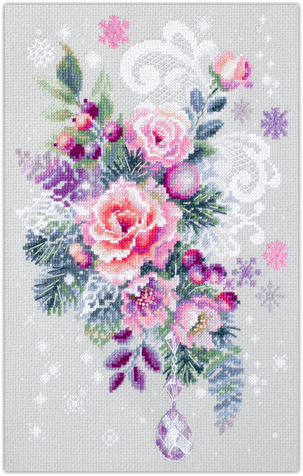 Winter Fancy Cross Stitch Kit by Magic Needle