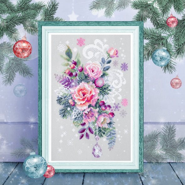 Winter Fancy Cross Stitch Kit by Magic Needle