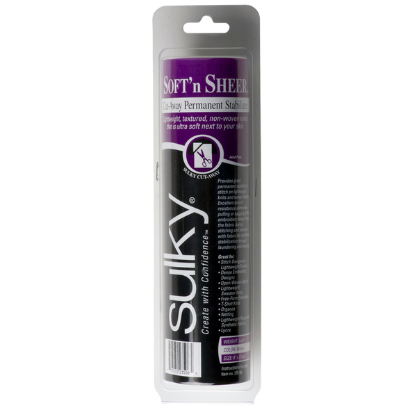 Sulky Soft 'n Sheer Stabilizer - White - 8'' x 11 yd. Roll