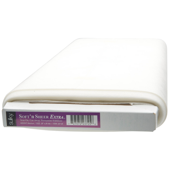 Sulky Soft 'n Sheer Extra Stabilizer - White - 20'' x 25 yd. Bolt