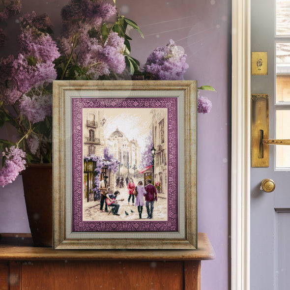 Street Musicians Cross Stitch Kit by Magic Needle