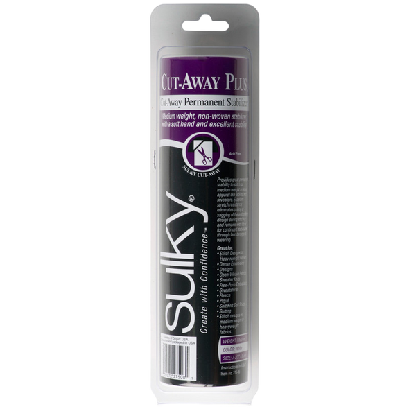 Sulky Cut-Away Plus™ Stabilizer - White - 7 2/3'' x 8 yd. Roll