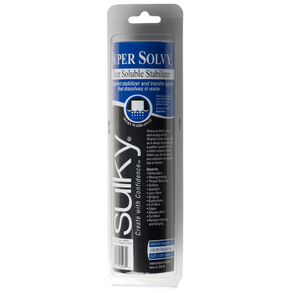 Sulky Super Solvy Stabilizer - Clear - 7.875'' x 9 yd. Roll