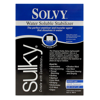 Sulky Solvy Stabilizer - Clear - 19 3/4'' x 1 yd. Pkg