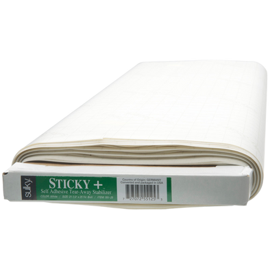 Sulky Sticky+ Stabilizer - White - 21 1/2'' x 25 yd. Bolt