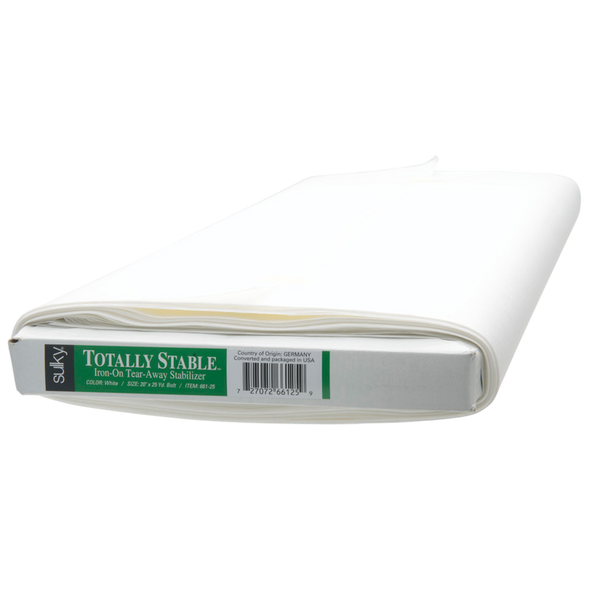 Sulky Totally Stable Stabilizer - White - 20'' x 25 yd. Bolt
