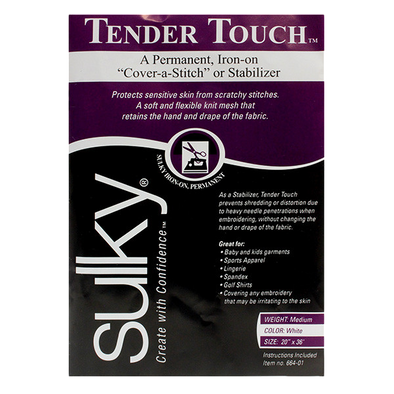 Sulky Tender Touch Stabilizer - White - 20" x 1 yd. Pkg