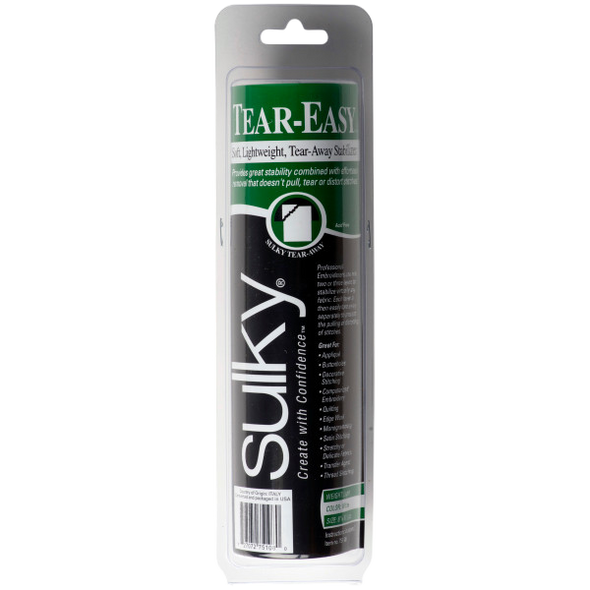 Sulky Tear-Easy Stabilizer - White - 8'' x 11 yd. Roll