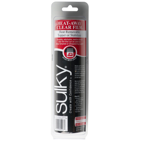 Sulky Heat-Away Stabilizer - Clear Film - 7 7/8'' X 9 yd. Roll