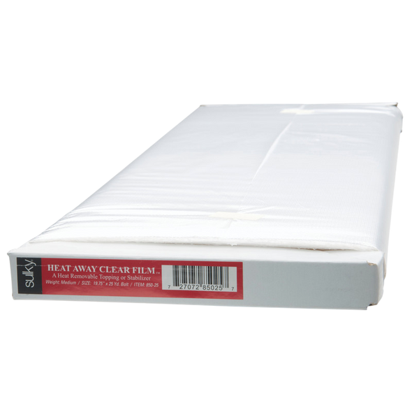 Sulky Heat-Away Stabilizer - Clear Film - 19 3/4'' X 25 yd. Bolt