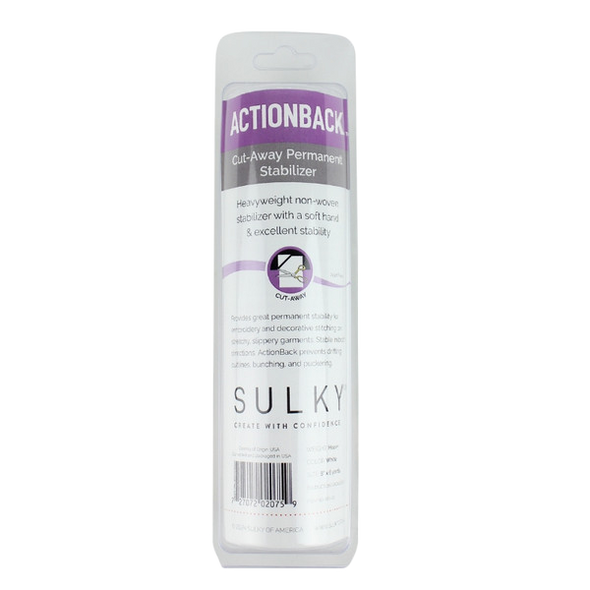 Sulky ActionBack Stabilizer - White - 8" x 6 yd. Roll