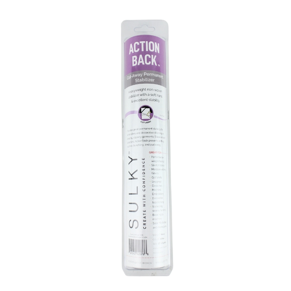 Sulky ActionBack Stabilizer - White - 12" x 6 yd Roll