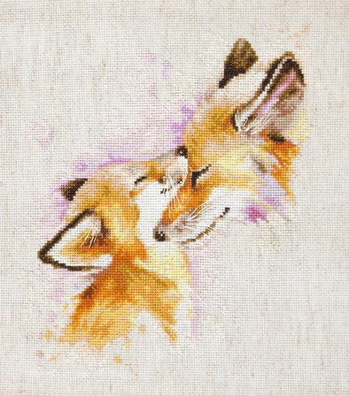 Foxes Cross Stitch Kit by Luca-S