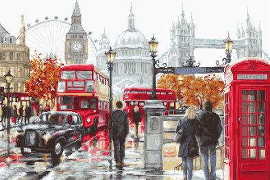 London Cross Stitch Kit by Luca-S