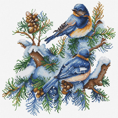 The Birds-Winter Cross Stitch Kit by Luca-S