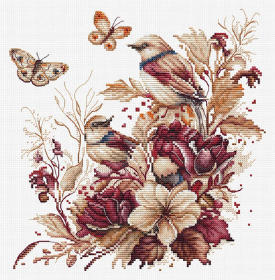 The Birds-Autumn Cross Stitch Kit by Luca-S