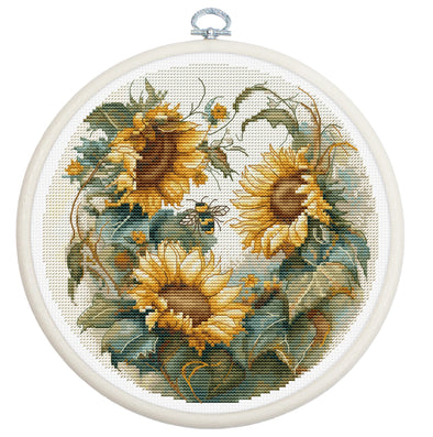 Sunflower Cross Stitch Kit by Luca-S