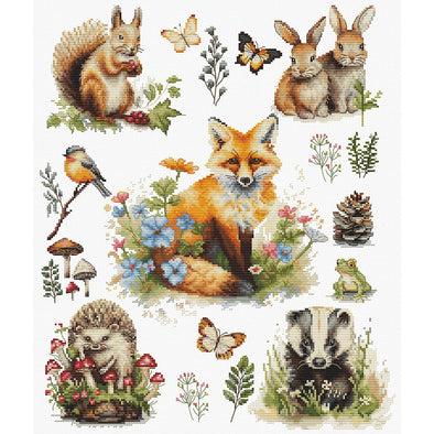 Forest Animals Cross Stitch Kit by Luca-S