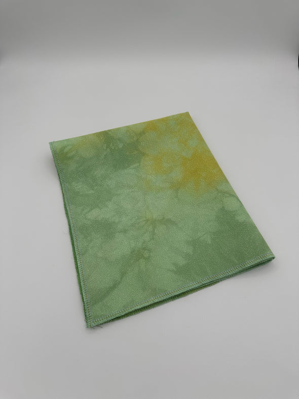 Green Snake Hand Dyed Cross Stitch Fabric by VolcanoStitching