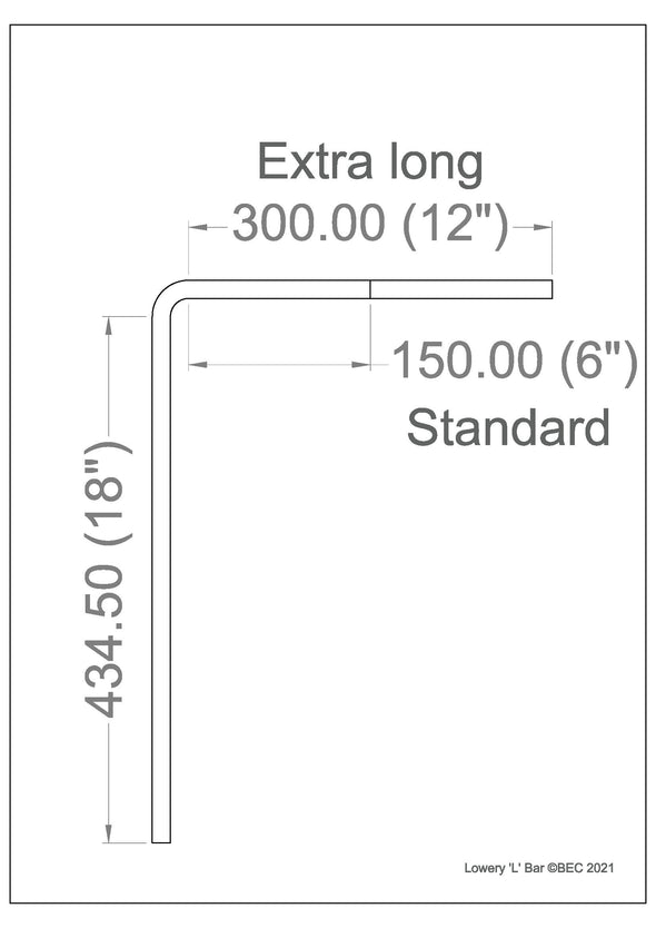 Lowery needlework stand L-Bar