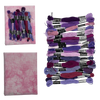 Shades of Purple Embroidery Thread Set by VolcanoStitching