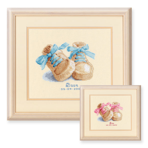 Baby Shoes Cross Stitch Kit by Vervaco