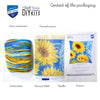 Sunflowers on Blue Cross Stitch Cushion Kit by Vervaco