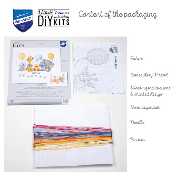 Baby shower II Cross Stitch Kit by Vervaco