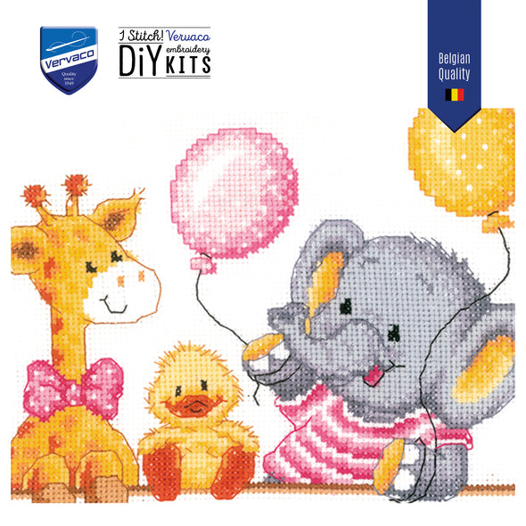 Baby shower II Cross Stitch Kit by Vervaco