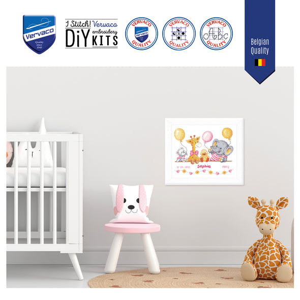 Baby shower II Cross Stitch Kit by Vervaco