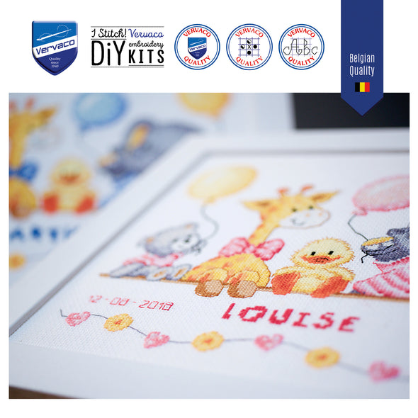 Baby shower II Cross Stitch Kit by Vervaco