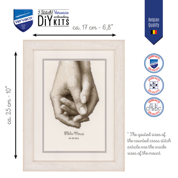 Hand in Hand Cross Stitch Kit by Vervaco