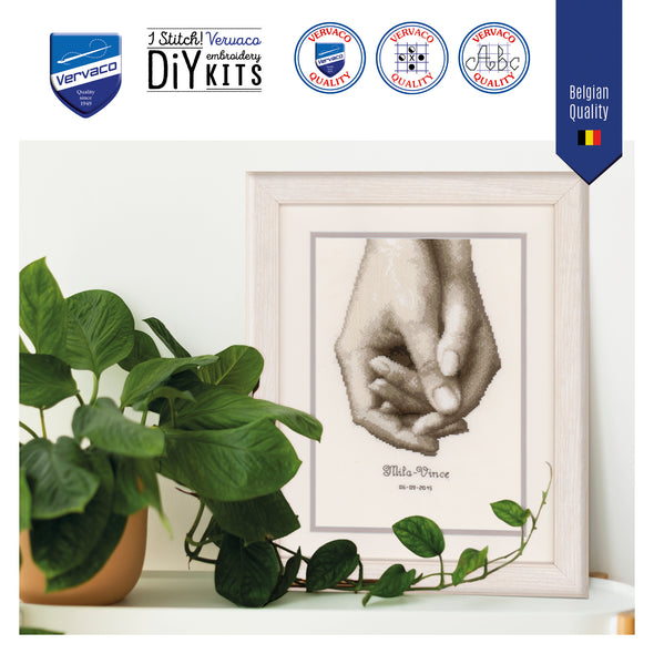 Hand in Hand Cross Stitch Kit by Vervaco
