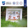 Forest Animals I Birth Record Cross Stitch Kit by Vervaco