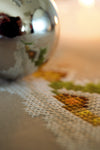 Village in the Snow Cross Stitch Table Runner Kit by Vervaco