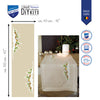 Embroidered table runner with decorative patterns on a white background, featuring Vervaco branding.