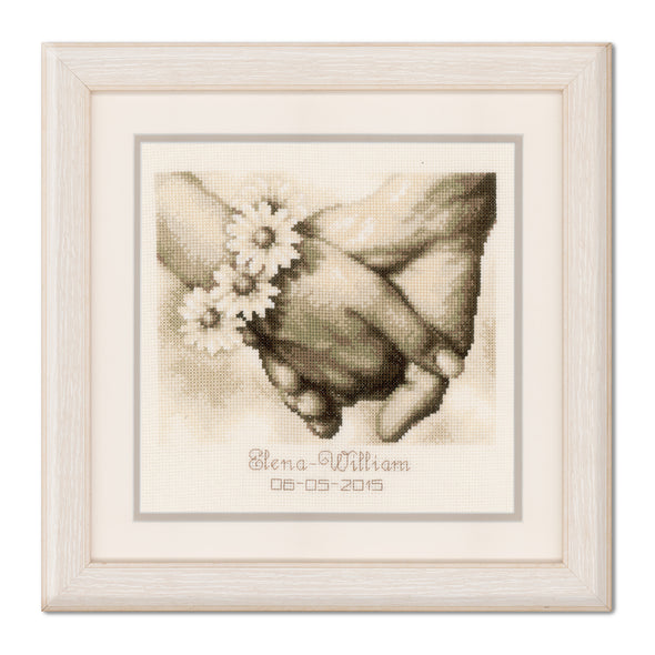 Just Married Cross Stitch Kit by Vervaco