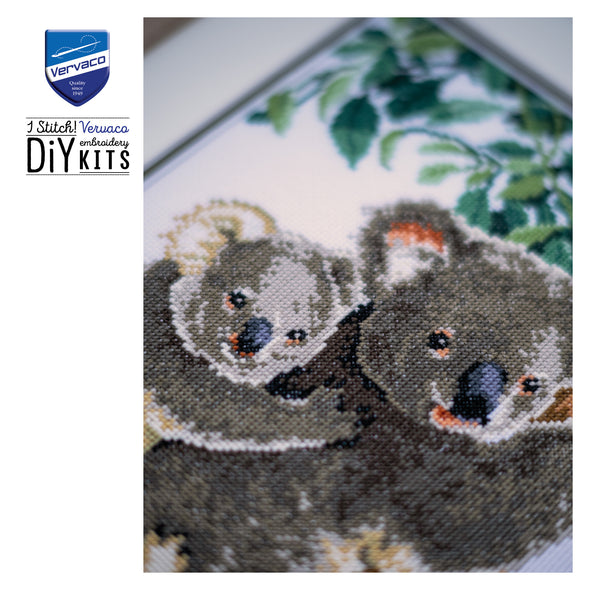 Koala with Baby Cross Stitch Kit by Vervaco