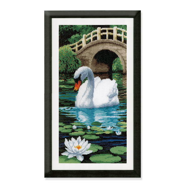 Swan Cross Stitch Kit by Vervaco