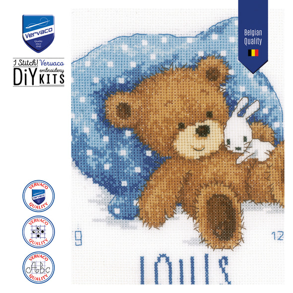 Sweet Bear Cross Stitch Kit by Vervaco