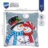 Snowmen Cross Stitch Cushion Kit by Vervaco