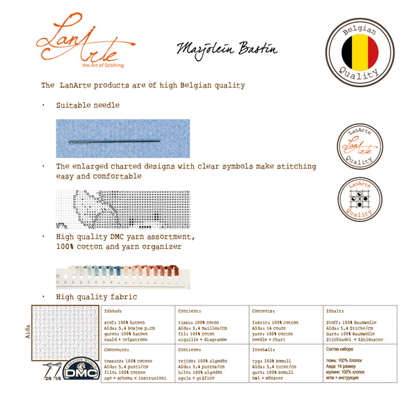 Wildflower Rest Stop Cross Stitch Kit by Lanarte