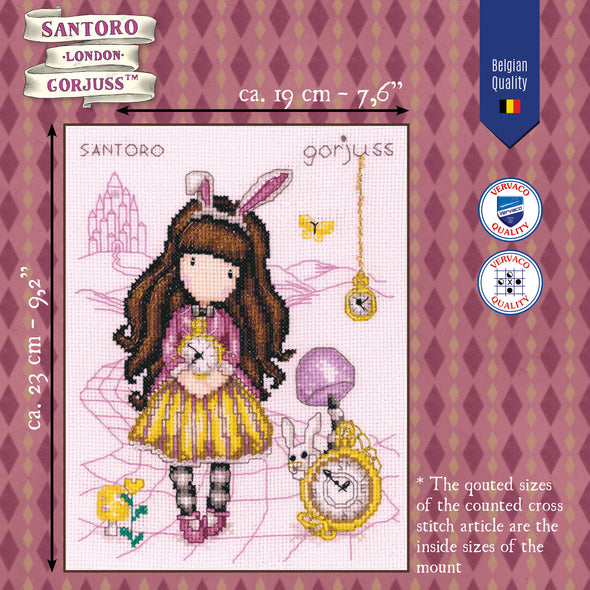 Gorjuss Just One Second Cross Stitch Kit by Vervaco