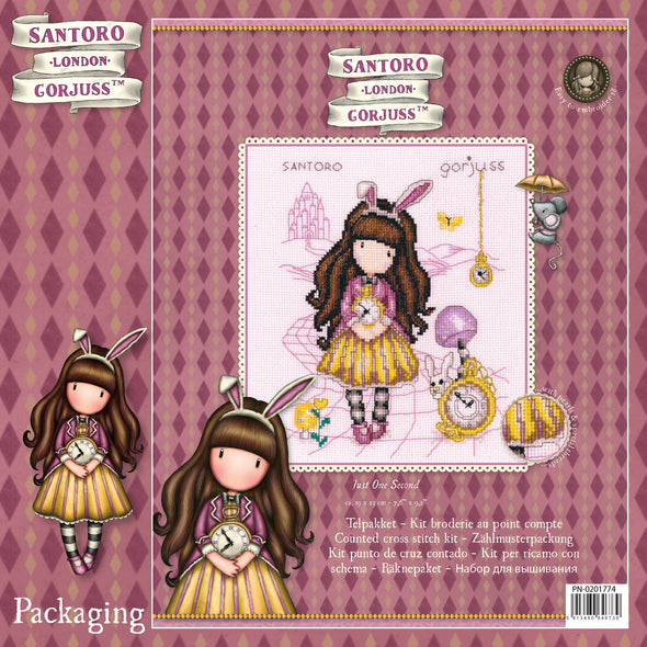 Gorjuss Just One Second Cross Stitch Kit by Vervaco